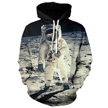 2016 New Arrival Fall Winter Women Hoodies 3D Print Pullover Hoodies Space Astronaut Print Sweatshirt Men/Women Hooded Sportwear