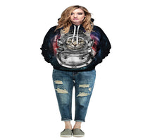 2016 New Casual Couples Hoodies With Hood 3d Printed Long Sleeve Sweatshirts Fashion Loose Plus Size Pullovers