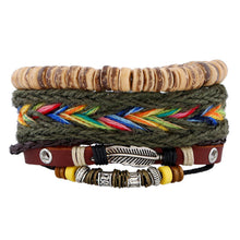 2016 Hot Selling Handmade multi-layer leather bracelet New Fashion Woven bracelets Bracelets For Christmas Gifts New Year