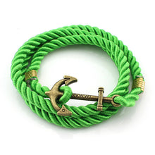 DIY Rope Anchor Bracelet Fashion Women Men Hooks Bracelet Wholesale Bangle Charm Bracelets Jewelry