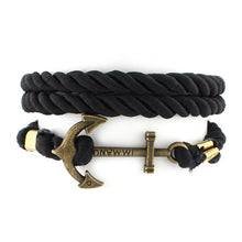 DIY Rope Anchor Bracelet Fashion Women Men Hooks Bracelet Wholesale Bangle Charm Bracelets Jewelry