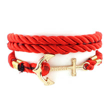 DIY Rope Anchor Bracelet Fashion Women Men Hooks Bracelet Wholesale Bangle Charm Bracelets Jewelry