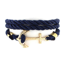 DIY Rope Anchor Bracelet Fashion Women Men Hooks Bracelet Wholesale Bangle Charm Bracelets Jewelry