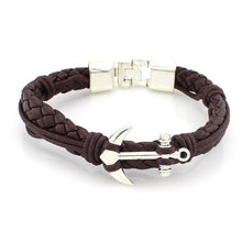 European Style Braided Leather Bracelet Fashion  Pu Leather Alternative Alloy Buckle Bracelet