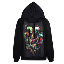 Hot Sale Harajuku Women Hoodies 3d Skull Skeleton Printed Women Clothing Casual Sportswear Sweatshirts Fashion Rock Blouse Tops