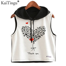 Blouse hoodie tanpa lengan